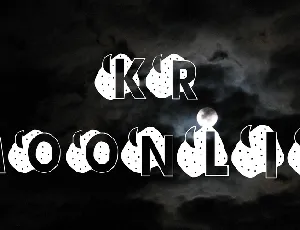 KR Moonlit font