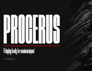 Procerus font