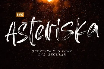 Asteriska SVG font