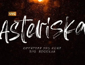 Asteriska SVG font