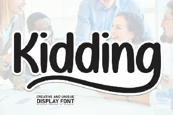 Kidding Display font