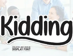 Kidding Display font