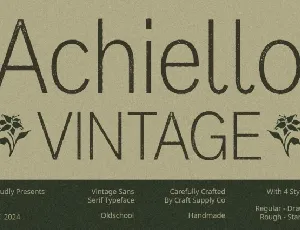 Achiello Vintage font