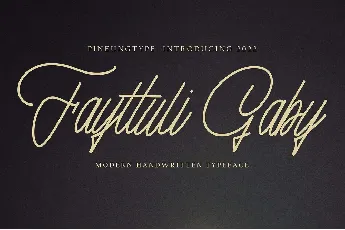 Fayttuli Gaby font