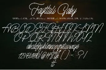 Fayttuli Gaby font