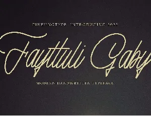 Fayttuli Gaby font