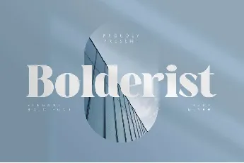 Bolderist font