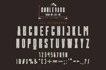 Boulevard Display font