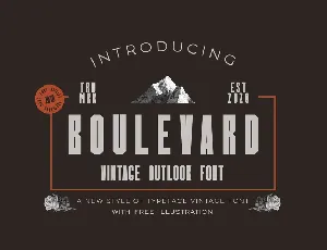 Boulevard Display font