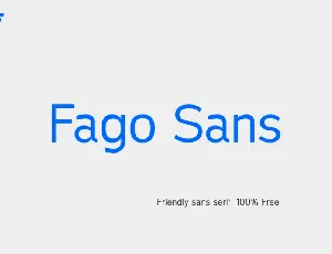 Fago Sans font