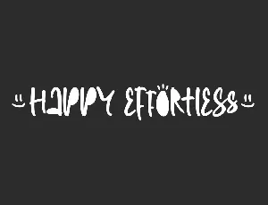 HappyEffortless Demo font