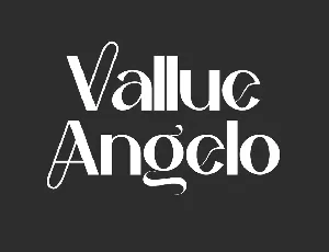 Vallue Angelo Demo font