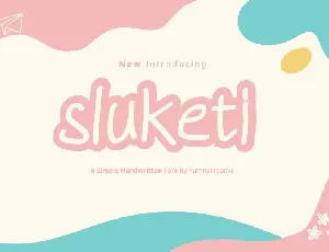 Sluketi font