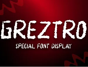 Greztro font