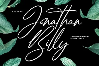 Jonathan Billy font