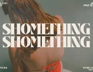 SHOMETHING font