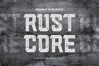 Rust Core font