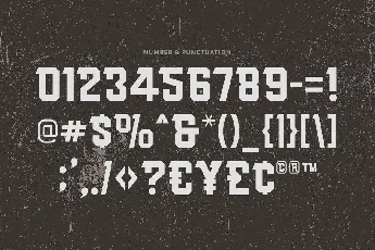 Rust Core font