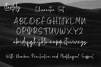 Jartely font