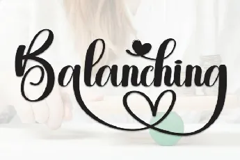 Balanching Script font