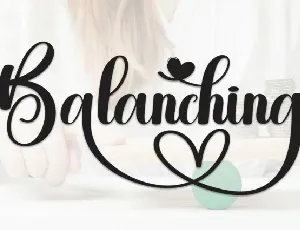 Balanching Script font