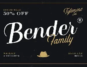 Bender Script Free font