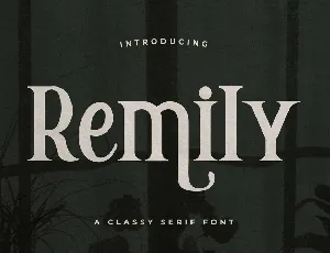 Remily font