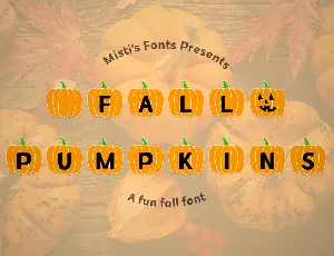 MF Fall Pumpkins font