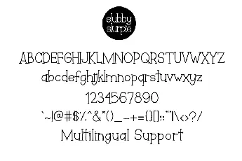 Slubby Slurpie font