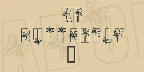 KR Butterfly 3 font