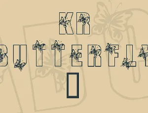 KR Butterfly 3 font