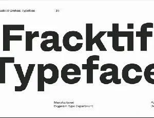 Fracktif font