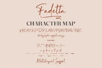 Fadetta Script font