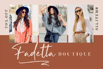 Fadetta Script font