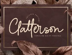 Clatterson font