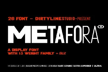 Metafora Sans Family font