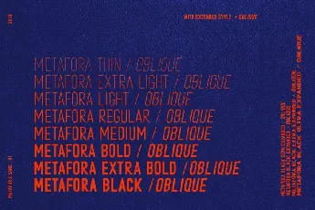 Metafora Sans Family font