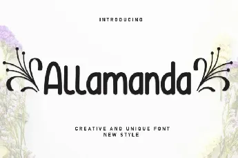 Allamanda Display font