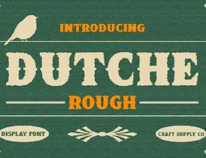 Dutche Rough font