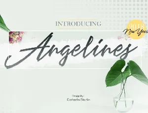 Angelines Script font