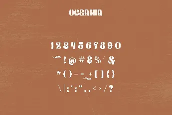 Oceania font