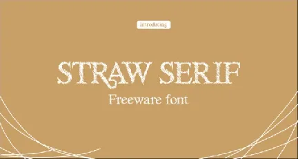 Straw Serif font