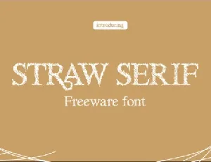 Straw Serif font