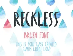 Reckless font