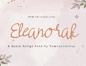 Eleanorak font