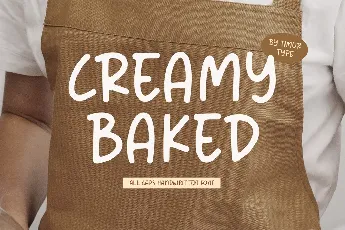 Creamy Baked font