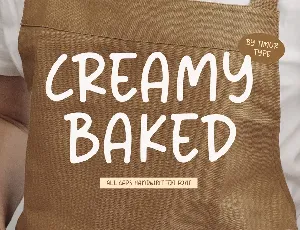 Creamy Baked font