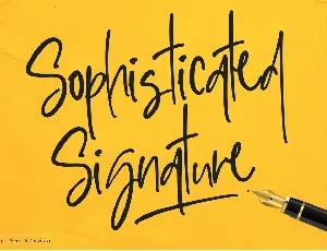 Sophisticated Signature font