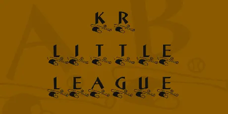 KR Little League font