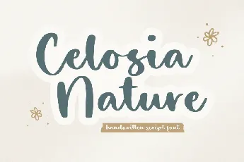 Celosia Nature font